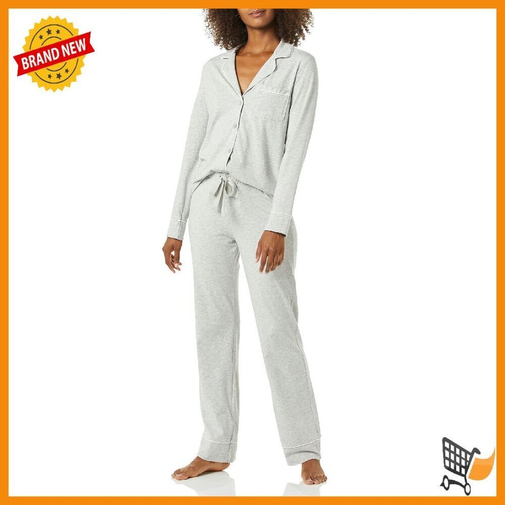 Cotton Modal Long Sleeve Pajama Set Relaxed Fit Sleepwear